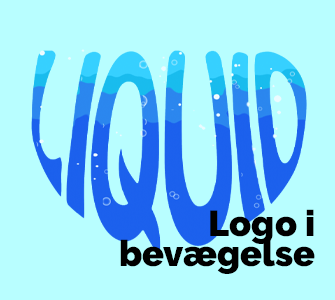 Liquid logo, animation